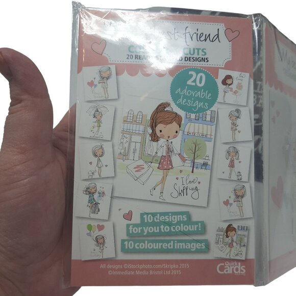 Quick Cards My Best Friend Colour & Cuts plus Designer Stamp - Picture 3 of 7